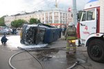 Страшная авария в Твери: маршрутка на полном ходу врезалась в иномарку и перевернулась, пять человек в больнице