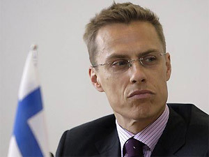 Министр иностранных дел Финляндии Александер Стубб