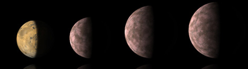 Стали попадаться экзопланеты размером с Марс (он - слева)
