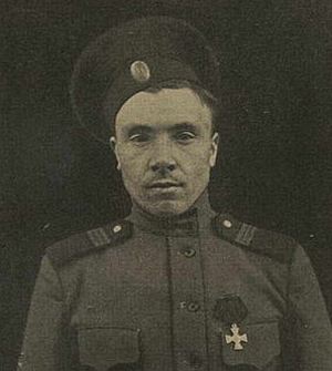 Тот самый фельдфебель Кирпичников, который начал Февральскую революцию.