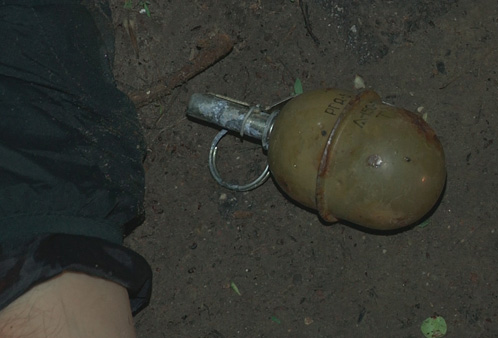 При себе у боевика нашли гранату РГД