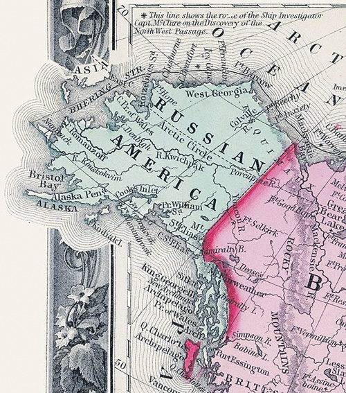 «Русская Америка» составляла более 13% от территории империи.