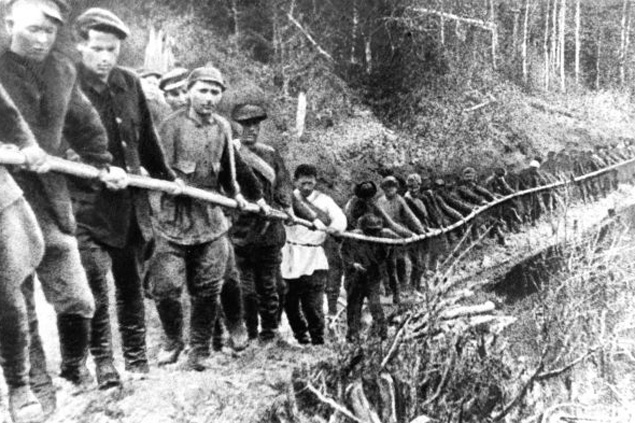 Заключенные ГУЛАГа в Коми. 1929 год. Год великого сталинского перелома.