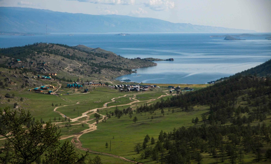 Посёлок Хужир на Байкале